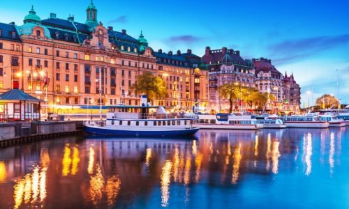 Scenic,Summer,Evening,Panorama,Of,The,Old,Town,(gamla,Stan)